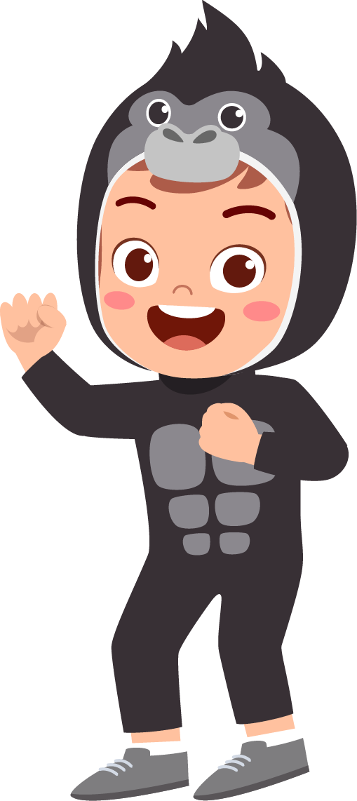 Petite activité gorille de Peques Français