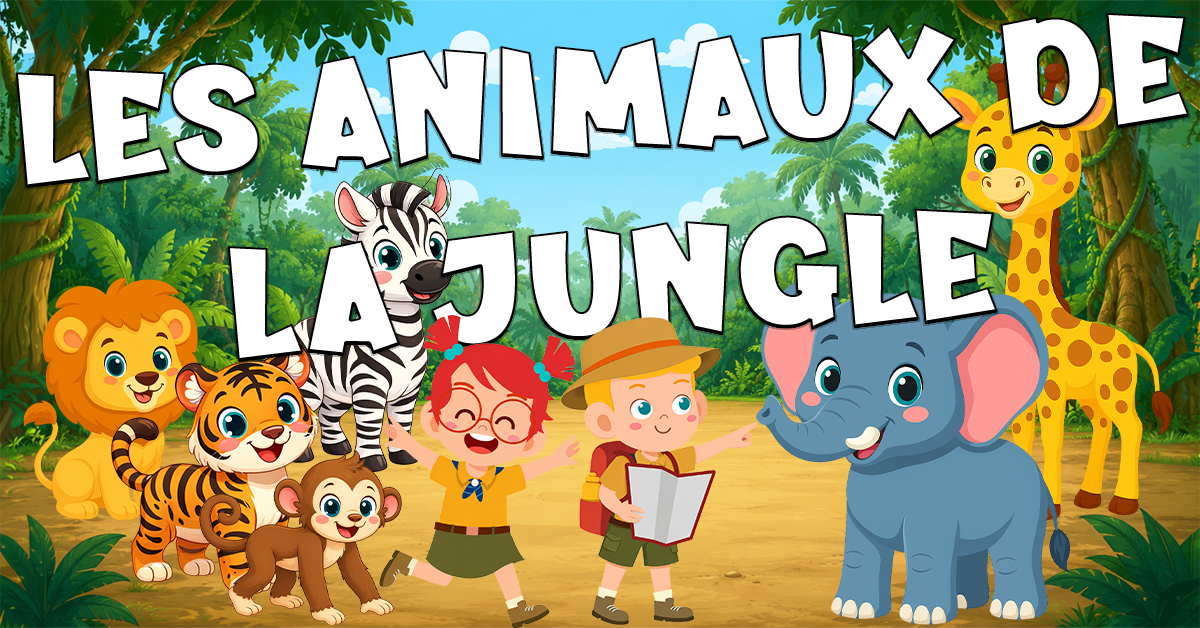 Vocabulario de los animales de la jungla con Petit Monde Français