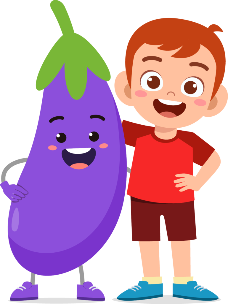 Petite activité aubergine de Peques Français