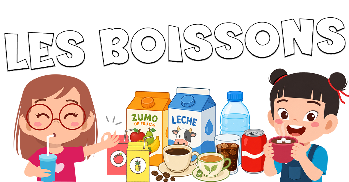 Vocabulario de las bebidas en francés con Petit Monde Français