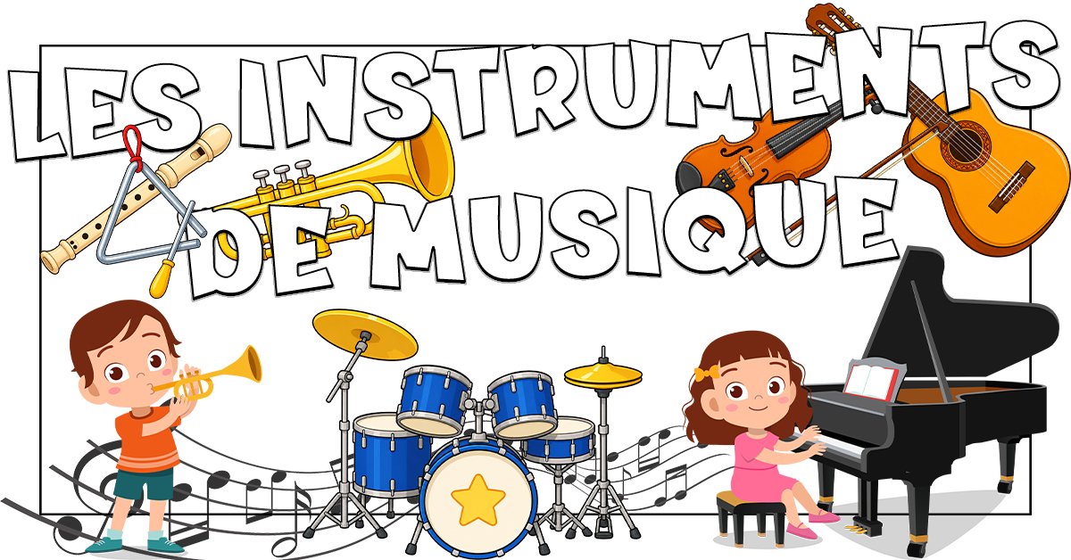 Los instrumentos musicales en francés con Petit Monde Français