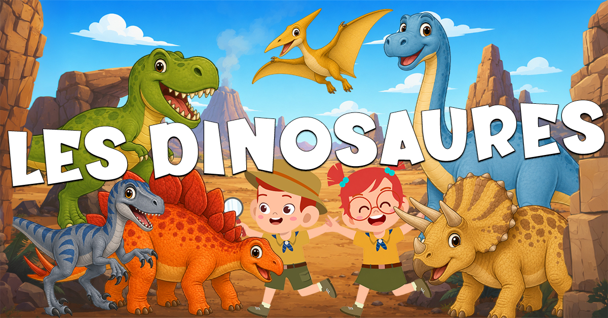 Vocabulario de los dinosaurios en francés con Petit Monde Français