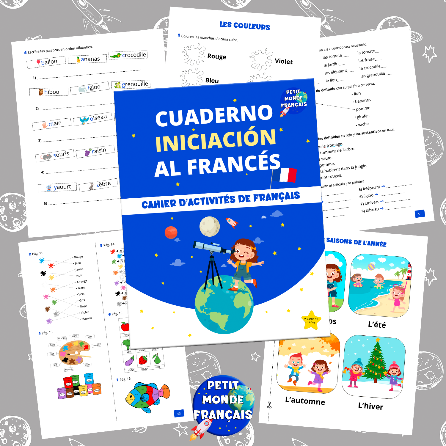 Cuaderno de actividades - Iniciación al francés de Petit Monde Français
