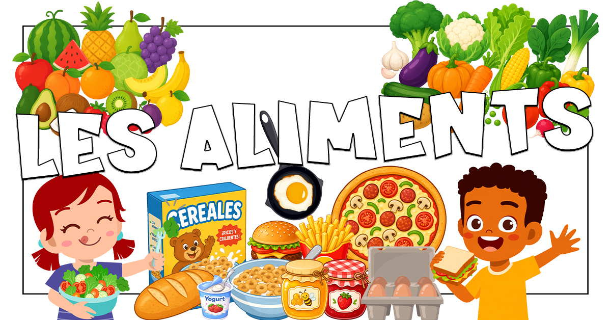 Vocabulario de los alimentos en francés con Petit Monde Français