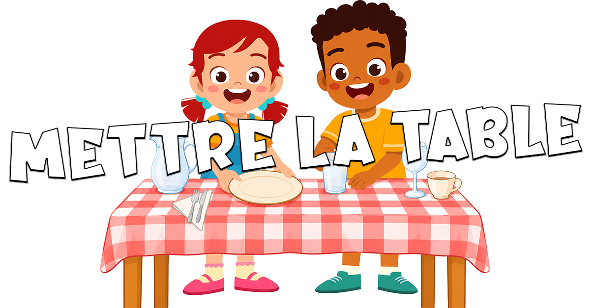 Vocabulario de la cubertería y poner la mesa en francés con Petit Monde Français