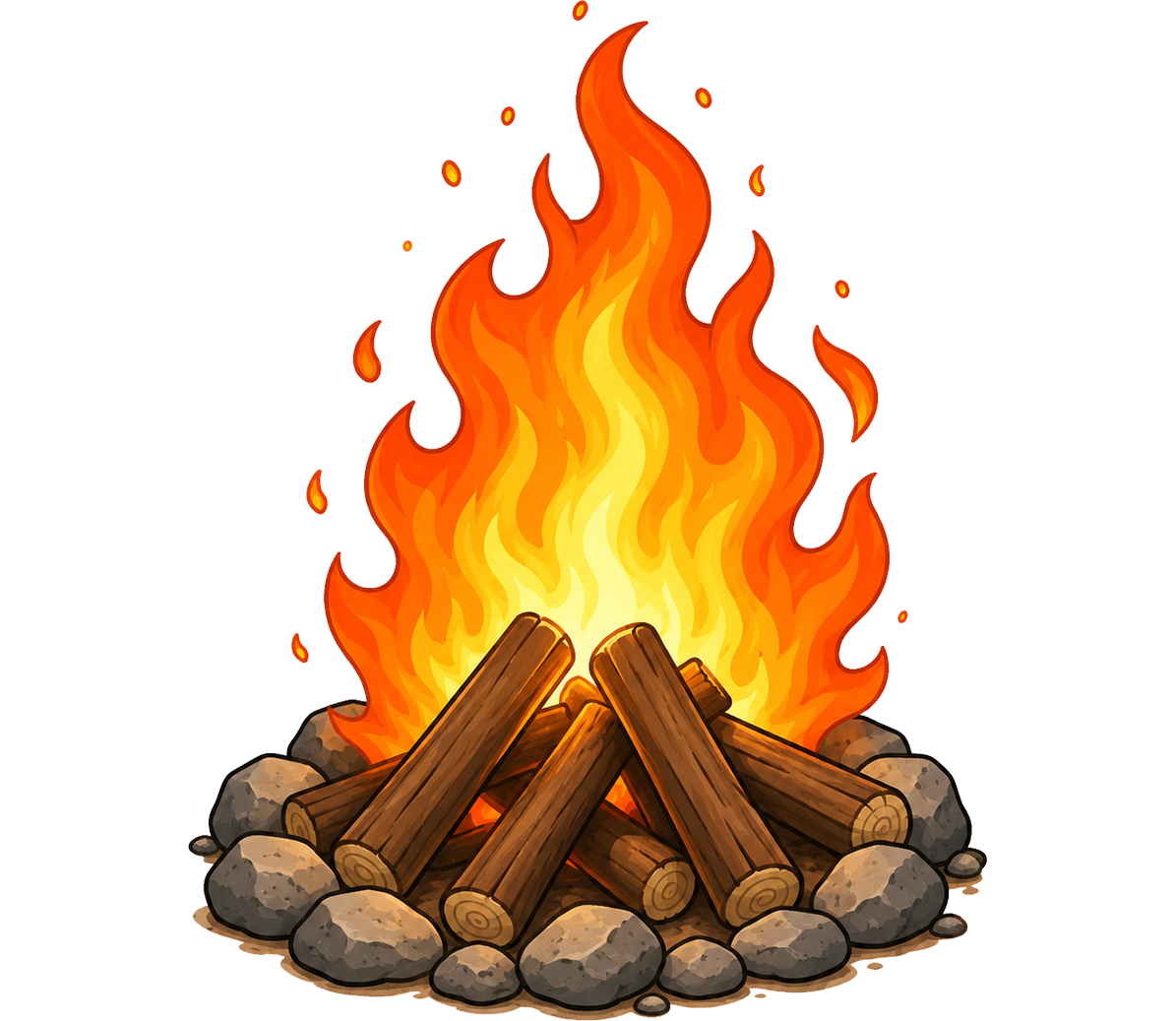 Los cuatro elemtos en francés Petit Monde Français - Fuego