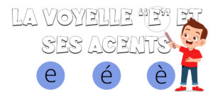 La vocal e y sus acentos en francés