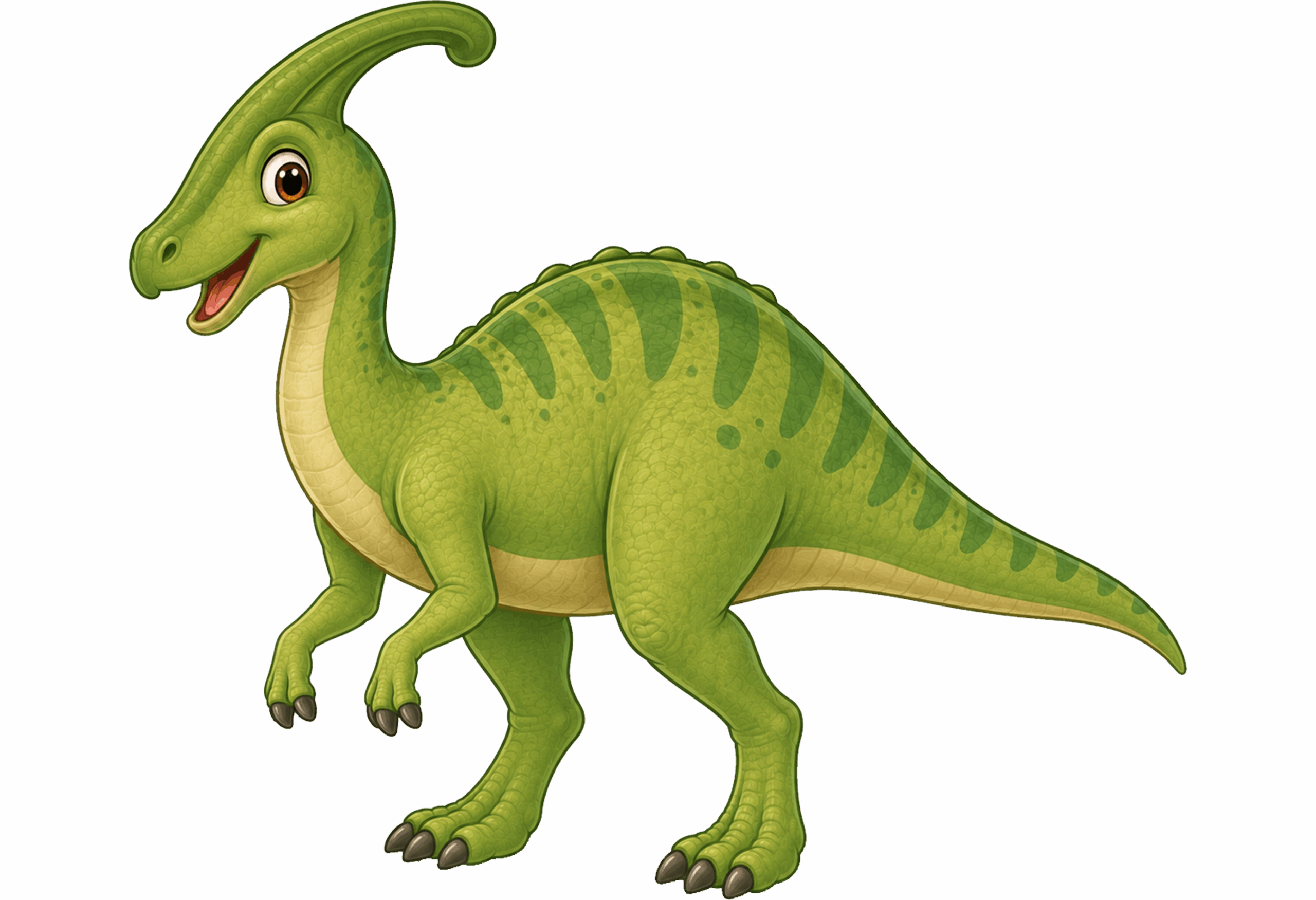 Los dinosaurios en francés Petit Monde Français - Parasaurolophus