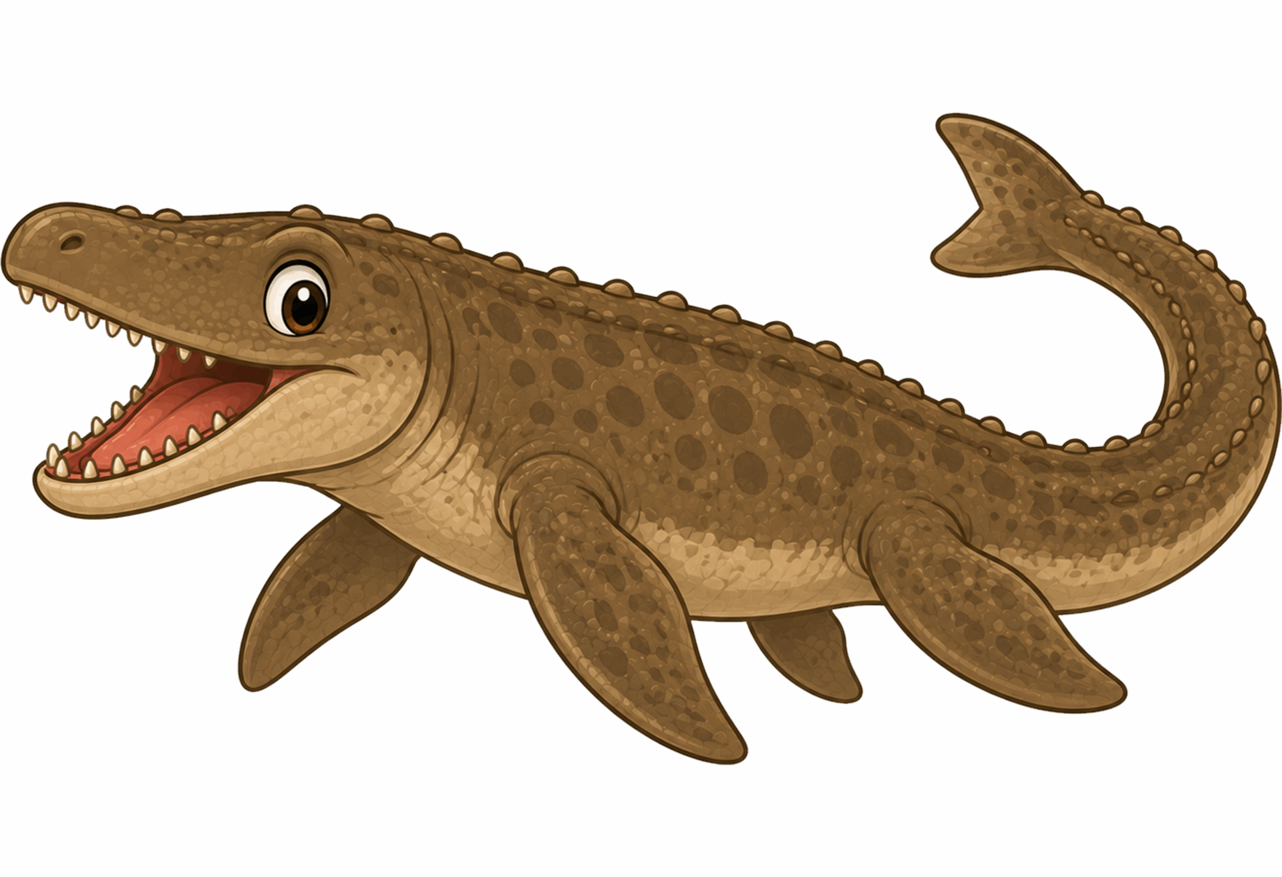 Los dinosaurios en francés Petit Monde Français - Mosasaure